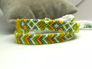 Pulseras artesanal macramé "agosto" nº2 en hilos de algodón - Bild 1 von 6