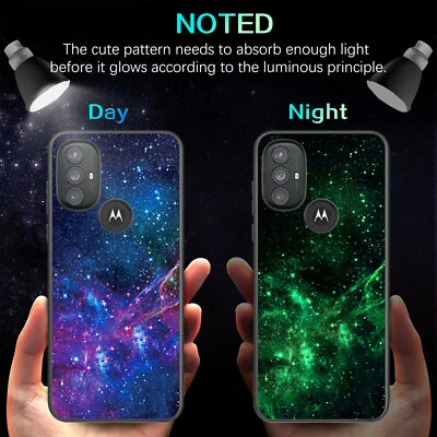 Ударопрочный чехол для Motorola Moto G Power 2022 Slim Fit светящийся в темноте - Изображение 1 из 4