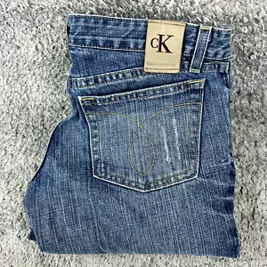 Vintage Calvin Klein low rise jeans denim Womens size W31 L32 Made in USA Y2K - Picture 1 of 13