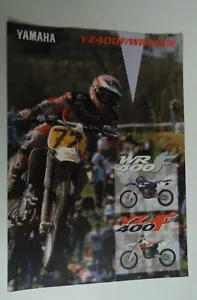 Yamaha Motorcycle YZ400F / WR400R Sales Brochure WR YZ 400 F 400F - Picture 1 of 1