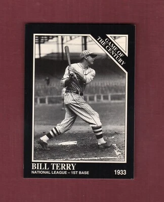 #661 PROTOTYPE: Bill Terry, 1933 Giants & NL All-Stars | 1992 Conlon Megacards B - Image 1 of 2