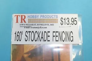 160' STOCKADE FENCING laser cut N SCALE - Picture 1 of 4