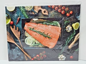 Póster perfecto de preparación de salmón lona pared arte decoración impresión imagen - Imagen 1 de 4