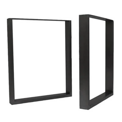 Tischgestell U-Form schwarz Tischkufen Esstisch Tischbeine 71 cm, 2er Set  - Bild 1 von 2