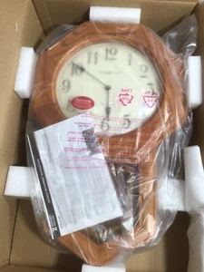 Howard Miller 625242 Elliott Wall Clock 625242 Golden Oak *NEW* - Picture 1 of 7