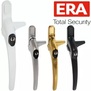 ERA Lockable Window Handle PVC Cockspur Casement Double Glazing Latch Catch Lock - Picture 1 of 16