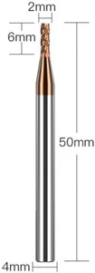 HRC55 2mm-50mm CNC Carbide End Mill 4-Fulte Mill Cutter,Tungsten End Mill Bits - Picture 1 of 7