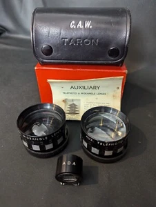 Taron Auxiliary Wide and Tele Conversion Lenses Set With Viewfinder - Picture 1 of 15