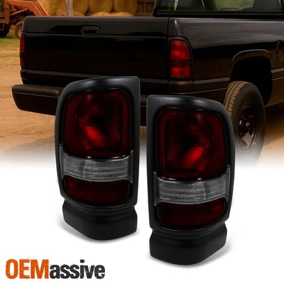 Se adapta a 94-01 Ram 1500/2500/3500 Pickup luces traseras luces de freno de repuesto Foto 1 de 4