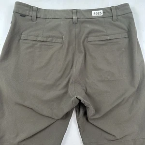 LULULEMON Commission Pants Men 32x28 Sage Green ABC Classic Warpstreme M5AEVS - Picture 1 of 15