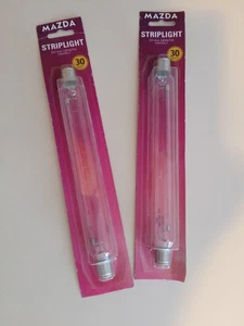 MAZDA 30W 221mm Striplight Clear Double Ended bulb - Pair - Picture 1 of 3
