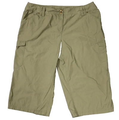 Hearts of Palm 100% Cotton Hiking Camping Shorts MARKS Rip Stop Knit Taupe 18 - Image 1 of 4