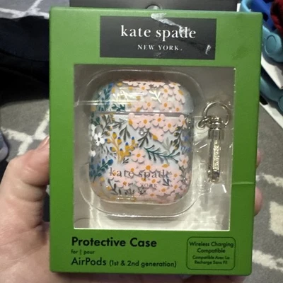 Bb-O Kate Spade New York Apple AirPods Gen 1 & 2 Case, Multi Floral Rose Pacific - Image 1 of 3