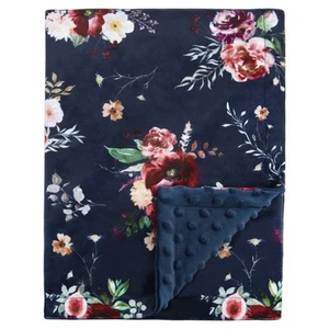 Baby Blanket for Girls Super Soft Double Layer Minky with Dotted Backing Dark... - Picture 1 of 5