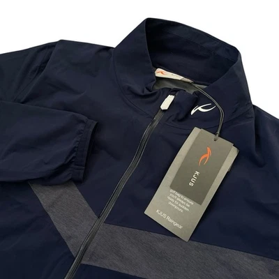 KJUS Dexter II Men's Waterproof Rain Jacket 2.5L Navy Blue Size Medium $399.99 - Image 1 of 4