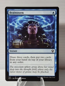 x1 Brainstorm NM C21 115 Commander 2021 MTG Magic The Gathering  - Picture 1 of 2