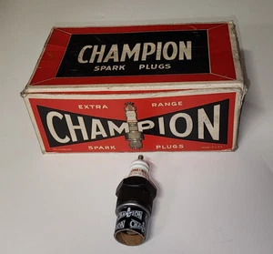 10PCS 6-COM CHAMPION GLOBE BOX💥SPARK PLUGS NEW OLD STOCK 18MM 1" HEX NOS AUTO - Picture 1 of 11