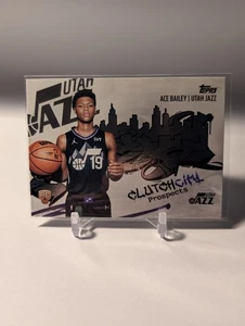 2025-26 Topps Basketball Ace Bailey Clutch City Prospects Rookie Card Cc-5 - Picture 1 of 2