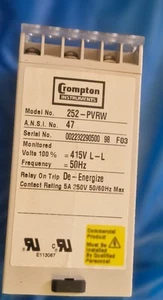 Vintage 1996 Crompton Relay protector model 252-PVRW - Picture 1 of 3