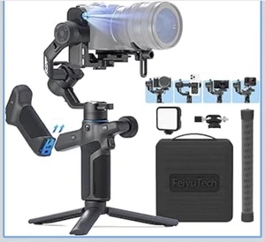 FeiyuTech SCORP Mini 3 Pro Combo Camera Gimbal AI Tracker Remote Handle  NEW - Picture 1 of 6