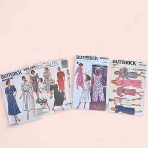 Lot Of 4 Vintage Butterick / McCall 80s/90s Sewing Patterns Women/ Size 14-18 - Picture 1 of 6
