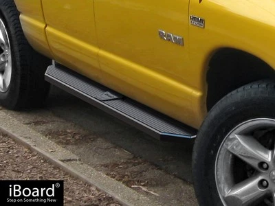 Barra de peldaño lateral APS Stain Black 6 pulgadas apta para 02-08 Dodge Ram 1500 2500 3500 cabina y media Foto 1 de 4