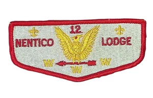 Nentico Lodge 12 Baltimore Area Council MD FDL cb Flap RED Bdr - Picture 1 of 2