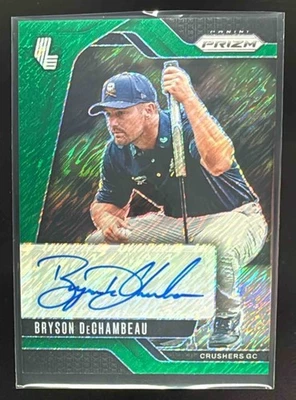 2025 Panini Prizm LIV Bryson DeChambeau Signatures Green Shimmer /17 #SIG-BDE - Image 1 of 4