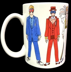 Kunst Wow ELTON JOHN'S berühmte Kostüme KERAMIK KAFFEETASSE 18 Unzen UK Kunst - Bild 1 von 6