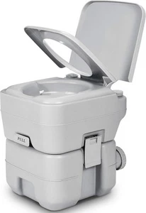 Inodoro de viaje portátil de 5,3 galones con tanque desmontable para RV, barco, camping NUEVO - Imagen 1 de 6