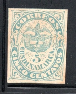 COLOMNIA, 5 CTS. E.S. DE CUNDINAMARCA     #OC29-25 - Picture 1 of 1