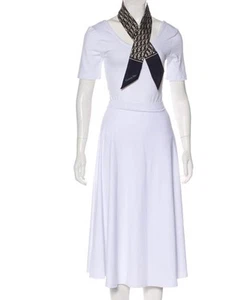 Sciarpa Dior Mitzah 100 cm 39" 6 cm 2" lunga rettangolare seta obliqua blu navy - Foto 1 di 9