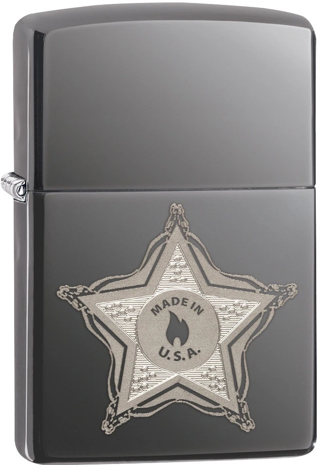 Encendedor de hielo negro con insignia Zippo hecho en Estados Unidos modelo 28360 nuevo Foto 1 de 1