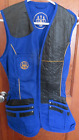 NWT Womens Beretta Shooting Vest Gilet Blue Hunting Leather Size 10 (EU 44)