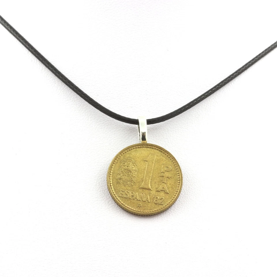 Pietre E Minerali. Collana Moneta Spagnola 1 Peseta Spagna 82 Corda - Immagine 1 di 1