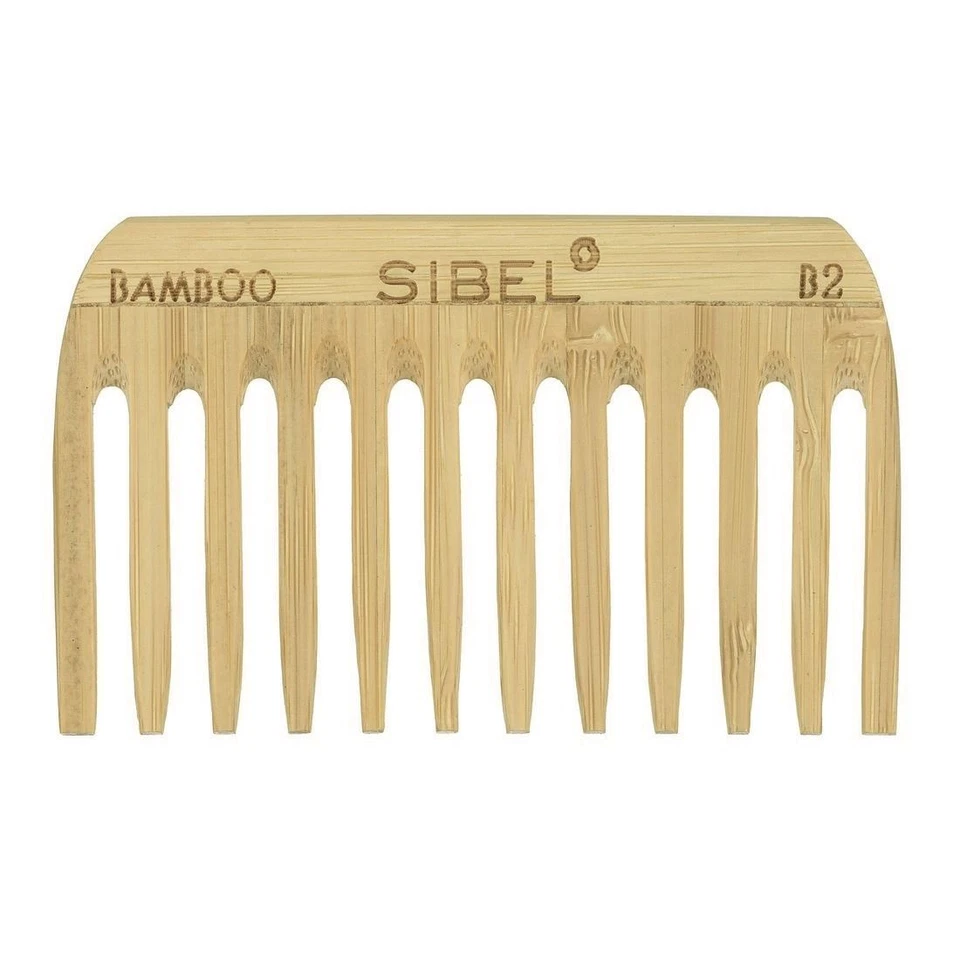 Sibel Bamboo B2 IN Legno Antistatico Pettine Afro - Immagine 1 di 1