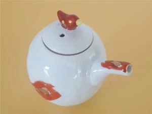 Vintage Small Tea Pot Bird Japan Hand Painted Rare Gold Abstract 3" Ceramic NEW - Picture 1 of 1