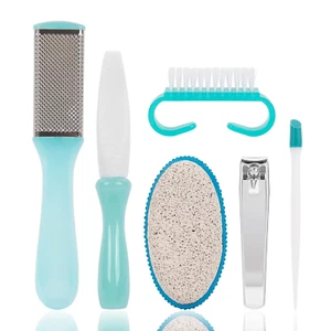 Pedicure Kit - Includes Toenail Clipper, Cuticle Pusher, Pumice Stone, Callus Re - Picture 1 of 12