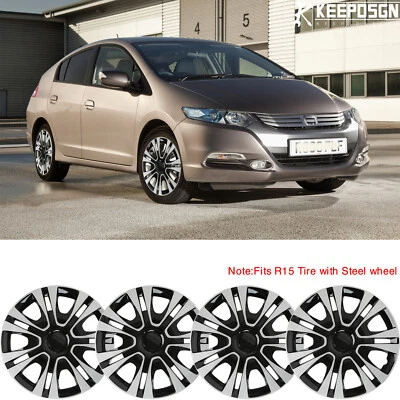 Juego de 4 tapacubos de cubierta de rueda de 15" para Honda Insight 2000-2014 para llanta de acero R15 Foto 1 de 4