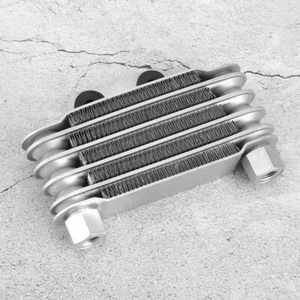 5 Row Oil Cooler Engine Silver Oil Cooler Motorcycle Oil Cooler - Picture 1 of 7