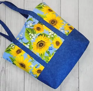 Sunflowers and Blue Skies XL Tote Bag - Picture 1 of 2