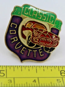 Classic Chevrolet Chevy Corvette Collectible Pinback Pin - Bild 1 von 2