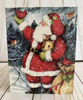 Susan Winget Santa And Friends Christmas Card Miracle Fill Heart Warmth Love New - Image 1 of 4