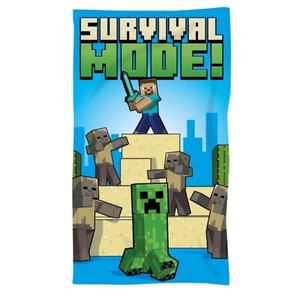 Strandtuch Minecraft-Abenteuer – Weiches Badetuch im Pixel-Design, 70cm x 140cm - Bild 1 von 1