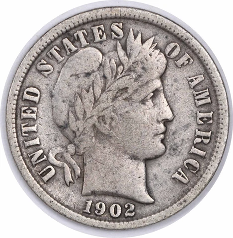 1902-S Barber Silver Dime VF Uncertified #300 Cover