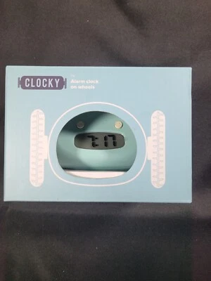 Clocky Chrome Alarm Clock on Wheels! New In Box Run Away Alarm Clock - Image 1 of 4