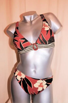 MARYAN MEHLHORN Long-Line Bikini Set 5025/827 ART NAUTIC terracotta-cream NEU - Bild 1 von 4