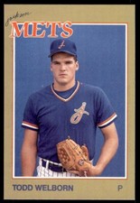 1988 Grand Slam Baseball Card Todd Welborn Jackson Mets #16