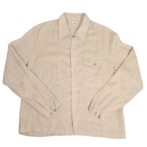 Vintage 2003 CP Company Linen Full Zip Overshirt - L - Picture 1 of 6