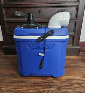 Onos 30qt Portable Air Conditioner Ice Swamp Cooler 12V Fan & 110V Wall Adapter - Picture 1 of 9